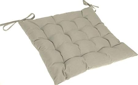 Amazon De Spetebo Sitzkissen Wasserdicht Stuhlauflage 40x40 Cm In Beige Garten Polster Stuhlkissen Sitzpolster