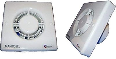 Manrose XF100T 4in Extractor Fan Timer 2 to 20min 85m3/hr 41dB 14W