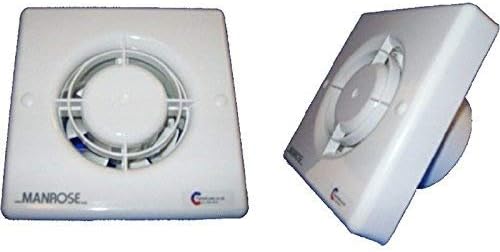 Manrose XF100T 4in Extractor Fan Timer 2 to 20min 85m3/hr 41dB 14W