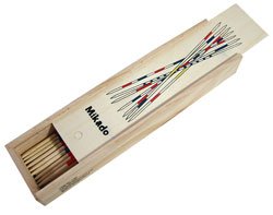 Mikado Wooden Pick-Up Sticks Game With Storage Box Pkg. (2)