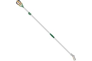 Zenport ZL6146B Long Reach Telescopic Fruit Harvester and Picker, 10-Feet Extension, Gray
