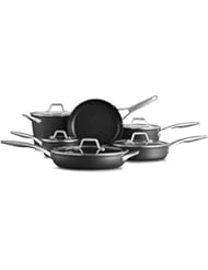 Calphalon 2029626 Premier Hard-Anodized Nonstick 11 Piece Cookware Set, Black