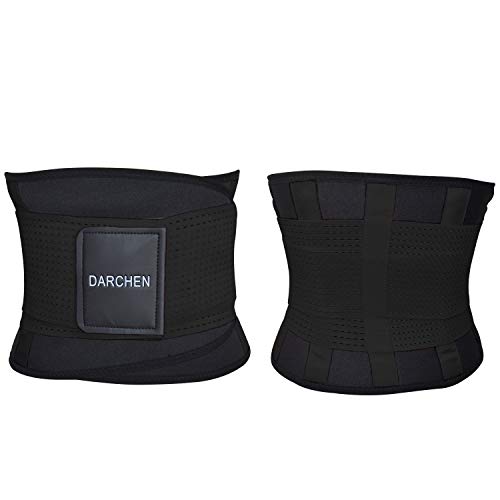 DARCHEN Back Pain Relief Belt Lower Back Massage Brace Therapy Lumbar & Waist Support Belt For Scoliosis, sciatica For Women & Men (Black, X-Large)