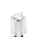Mooca 7 Pieces Set Clear Acrylic Jewelry Display Stand for Ring, Acrylic Ring Holder Jewelry Organizer Display Stands for Tradeshows & Showcases, Square Base
