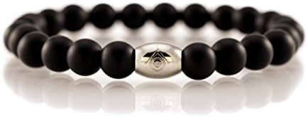Evilkind Matte Black Onyx Christian Bead (8mm) Bracelet