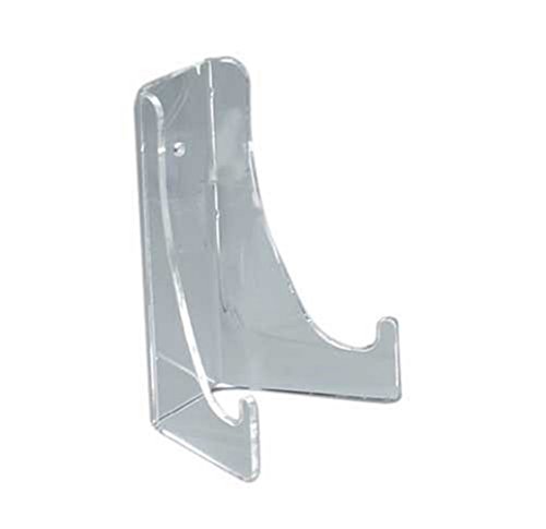 Plate Display Stand- Counter, Cabinet or Wall Mount - Heavy Duty Clear Acrylic - Made in the USA