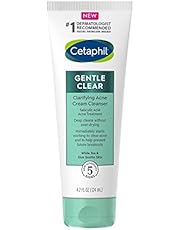 Cetaphil Acne Face Wash, Gentle Clear Clarifying Acne Cream Cleanser with 2% Salicylic Acid, Deep Cleans & Treats Acne Prone Skin, Skin Care for Sensitive Skin, 4.2oz