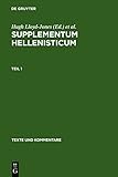 Supplementum Hellenisticum (Texte Und Kommentare) by Hugh Lloyd-Jones, Peter J. Parsons