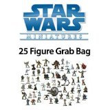 25 Star Wars Miniature Figure Minis Grab Bag SW