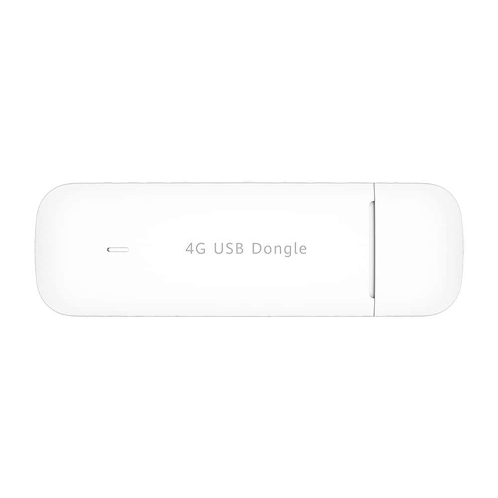 Brovi 4G LTE USB Dongle CAT4, Download Speed up to 150 Mbps, Plug & Play, White
