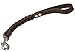 Dogs My Love Brown Leather Braided Dog Short Traffic Leash 12
