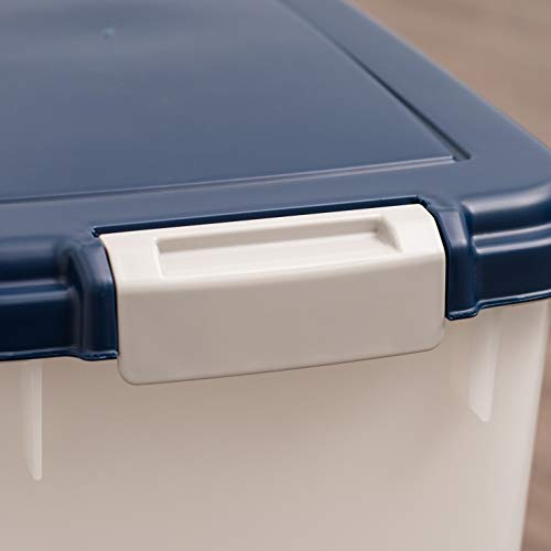IRIS USA 47 Quart Airtight Pet Food Container, Navy Pricepulse