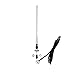 Waterproof Car Marine Radio Antenna Rubber Flexible Mast Radio FM/AM Antenna for Boat Car ATV UTV (White)