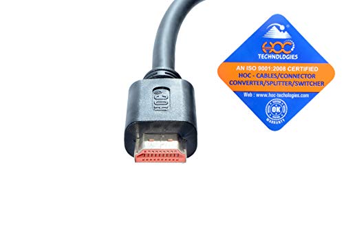 HOC HHO2-30L High Speed HDMI Cable 98.4 Feet or 30 Meter Supports Ethernet 3D 4K Video and Audio Return Channel ARC Black