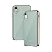 Moshi iGlaze for iPhone XR Case 6.1-inch, Metallic Frame Design, Military Drop Protection, Sleek Phone Cover for iPhone XR, Powder Blue