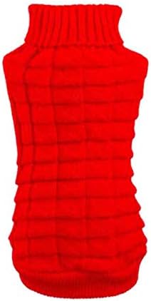 Walaha Pet Dog Clothes Winter Woolen Sweater Knitwear Puppy Clothing Warm Hemp Flowers