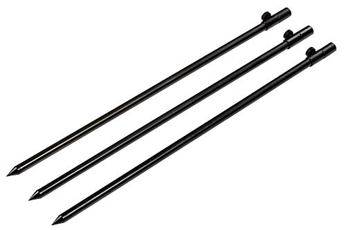 Zite Fishing Banksticks Angeln Set - Teleskop Rutenhalter / Rutenständer Angeln 50-90cm Aluminium - Bankstick für Rutenauflagen Buzzerbars & Mehr, Rutenhalter-ErdspieÃ