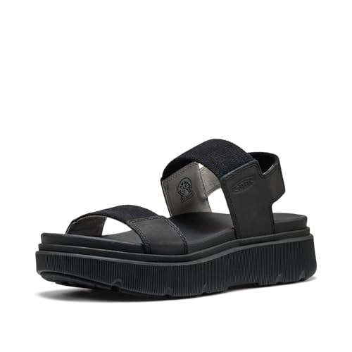 KEEN Elle Mila - Sandalias con correa trasera para mujer, negro/negro, talla 8, Black, 41 EU