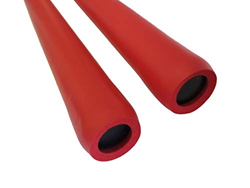 Foam Escrima Training Sticks with Free Armory Carry Bag Case - Pair (Red) - Thumbnail 2
