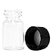 CASE of 144 Glass VIALS - 1/2 DRAM (1/16 OZ.) Clear with Screw CAPS!!