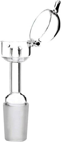SCIENTIFIC EXPERIMENT SUPPLIES 12-1734 18MM QUARTZ CUP WITH LID MALE CLEAR