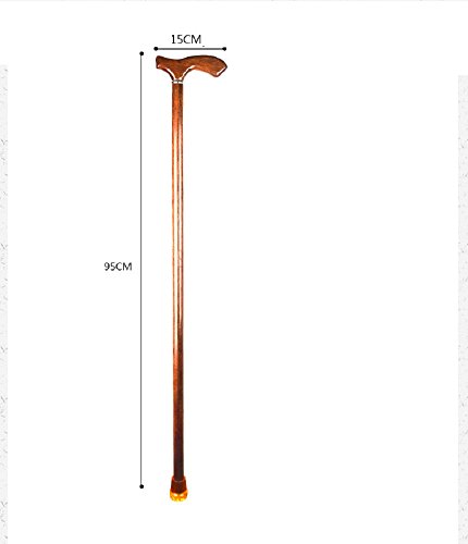 Walking Wooden Canes Crutches - Walking Crutch Cane for Men & Women - Walking Sticks Mobility Aids - Thumbnail 5