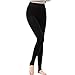 Tengo Women Winter Warm Velvet Stretchy Leggings Pants (One Size, Black)
