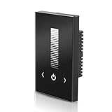 Wall-mounted Glass Touch Panel LED Dimmer Switch Brightness Controller DC 12-24V for Single Color LED Strip Light Lamp-Black