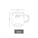 Fecihor Glass Mug Milk Cup with Handle Cute Cup with Polar Bear Print - Perfect Cup for Tea & Coffee - 350ml/12.3oz - Set of 1