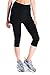 Yogipace Women's UV Protective Capri Leggings with Skirt, Running Skirted Capri, Active Skort with Golf Tennis Ball Pockets