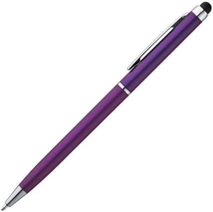 Engraved Ballpoint Pen Plastic ball pen with touch function - Violet - Personalised