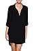 Fasker Womens Bathing Suit Swimwear Beach Bikini Swimsuit Shirt Cover up Dress,A-BLACK, ONE SIZE FITS MOST