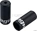 Jagwire 4mm Open Alloy End Caps, Black, Bottle of 50