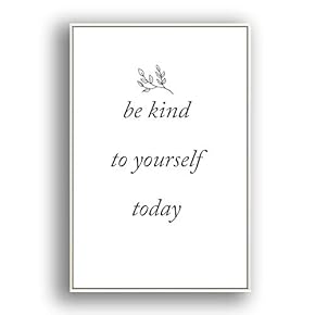 Framed Canvas Wall Art for Living Room, Bedroom Simple Words Canvas Prints for Modern Home Decoration Ready to Hang - 16"x24" inches