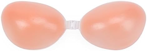 SLTY Silicone Gel Invisible Bras Self-adhesive Stick On Push Up Strapless Backless (Cup D)