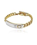 GUESS Two-Tone G Logo Cuff Toggle Bracelet