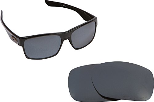 New SEEK OPTICS Replacement Lenses Oakley TWOFACE - Polarized Black Iridium