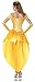 Lusiya Women's Storybook Fantasy Halloween Party Princess Dress Set Yellow X-Large