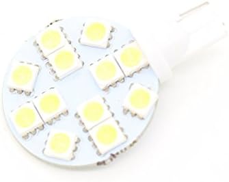 DongZhenT10 194 921 W5W 12 5050 SMD LED RV Landscaping Light Car Led Side Lamp Bulb DC12V 2Pcs (Warm White)