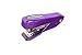 PraxxisPro, Fortis, 1/2-Strip (105 Staples) Compact Stapler, 2 to 25 Sheets, All Streel Construction, in 8 Vivid Colors (Purple)