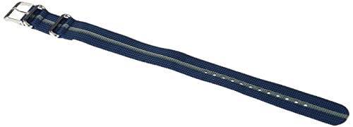 Timex TW7C03100 Weekender 20mm Blue/Gray Stripe Fabric Slip-Thru Strap