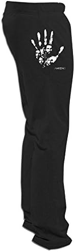 MayDay Men's Maroon 5 Hand Running Pants L Black