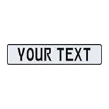 Custom European Style License Plate - 10 Character