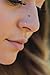 Ellie J Maui 22g Super TINY Nose Ring for Extra Small Piercings, For Holes Pierced CLOSE to Edge, Gold Nose Ring Hoop 22 Gauge 5-6 MM (Main photo enlarged to show detail)