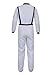 frawirshau Astronaut Costume Adult Role Play Cosplay Costumes Spaceman Flight Jumpsuit Space Suit for Men White M