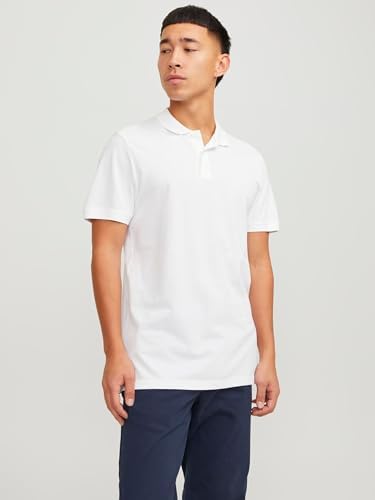 Herren Jjebasic Noos Poloshirt, Weiß, L EU
