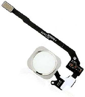 Ashish Home Button Menu Button Flex Cable Kit (Without Touch ID) Replacement Part Compatible with Apple iPhone 5S (Silver)