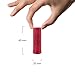 100% PURE Pomegranate Oil Anti-Aging Lipstick Long Lasting, Vibrant Makeup - Moisturizing Cocoa Butter Satin Finish - Vegan Fruit Pigmented Poppy Color (Bright Blood Red) - 0.15 oz