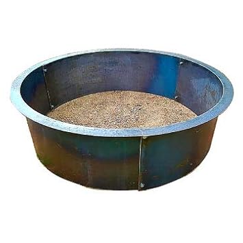 Mild Steel Fire Pit 3 16 Thick 2 Top Flange 14 Deep X 36 Dia