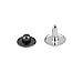 100 Sets Rivets Fasteners Studs Button Sewing Jeans (Gun Black)